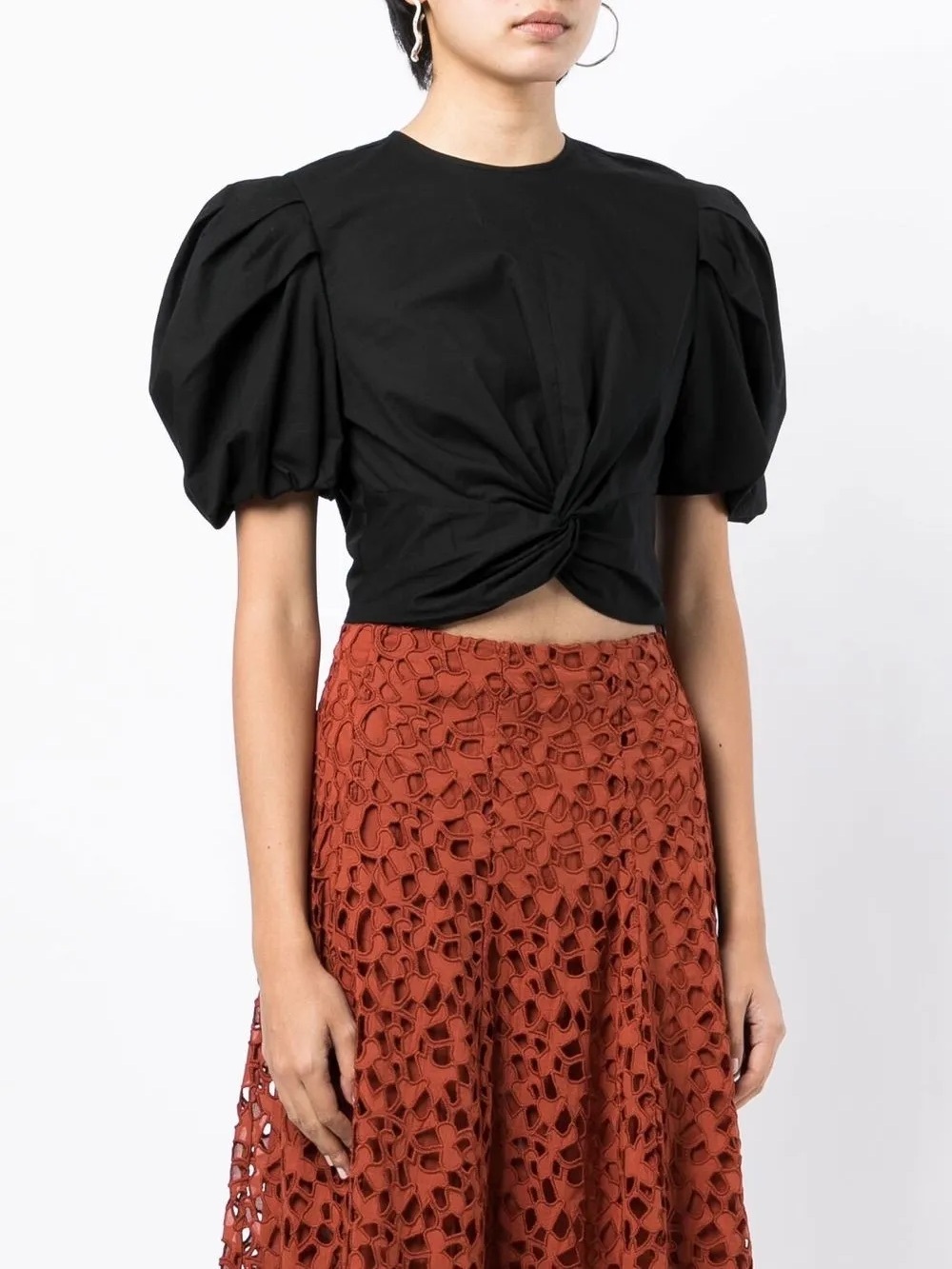 VINCE cropped knot tshirt